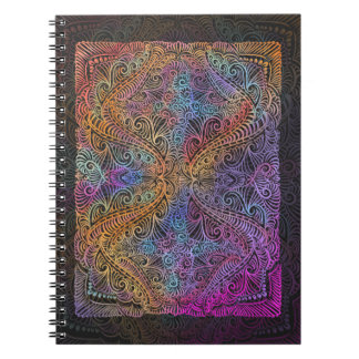 Rainbow Kaleidoscope Mandala Notizblock