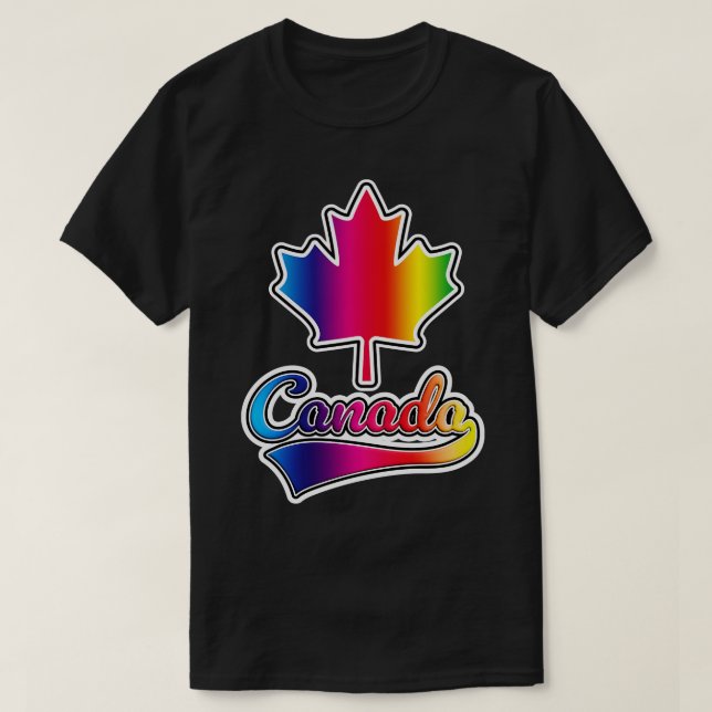 Rainbow Kanada T-Shirt (Design vorne)