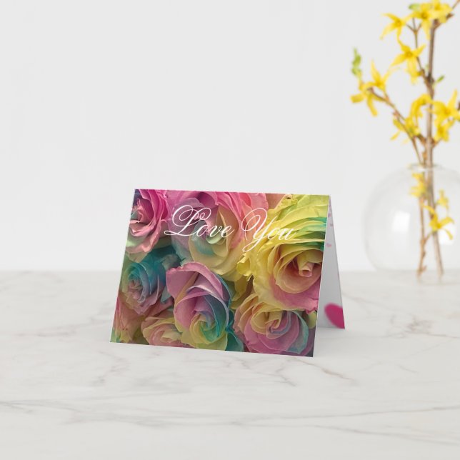 Rainbow Karte (Gelbe Blume)