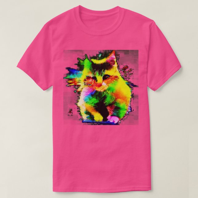 Rainbow-Katzen T-Shirt (Design vorne)