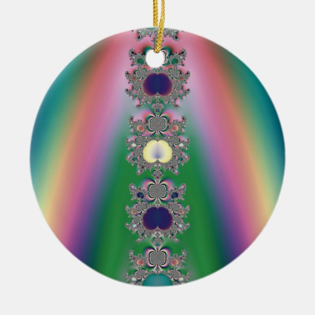 Rainbow Keramik Ornament (Vorne)