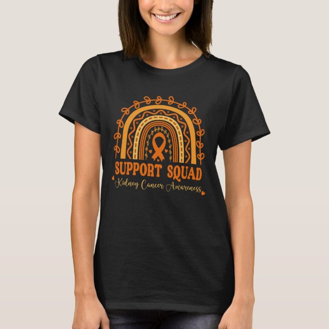 Rainbow Kidney Cancer Support Squad T-Shirt (Vorderseite)