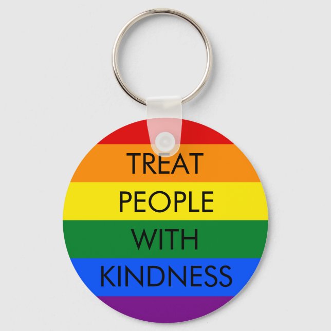Rainbow Kindness Schlüsselanhänger (Vorderseite)
