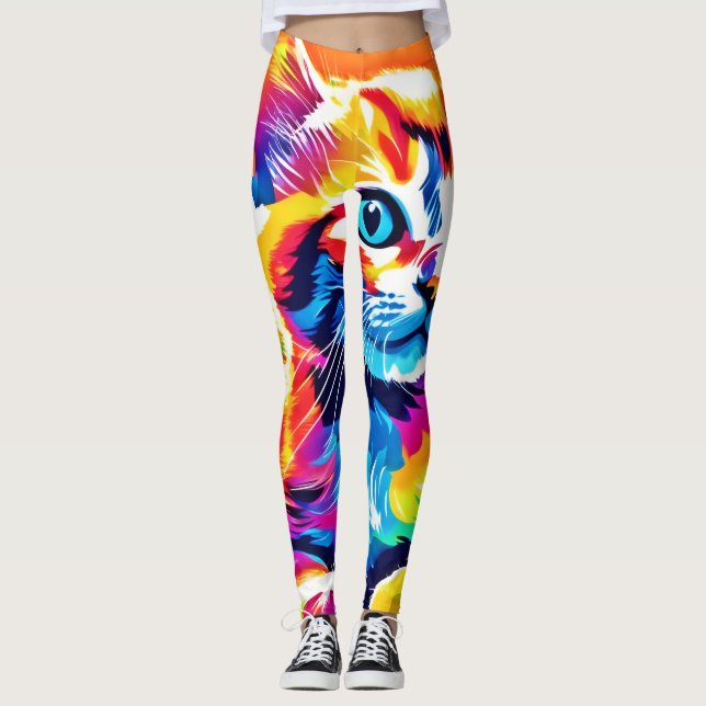 Rainbow Kitten Dreams Leggings (Vorderseite)