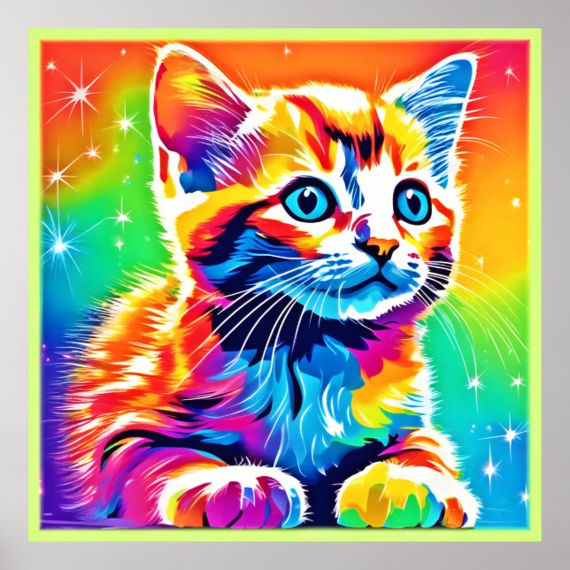 Rainbow Kitten Dreams Poster (Vorne)