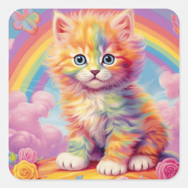 Rainbow Kitten Stickers (Vorderseite)