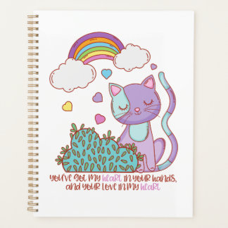 Rainbow Kitten Surprise Heart Lyric Quote Planner