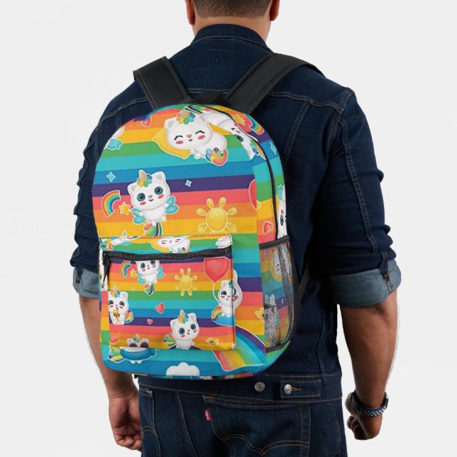Rainbow Kittens Bedruckter Rucksack (Insitu (Modell))