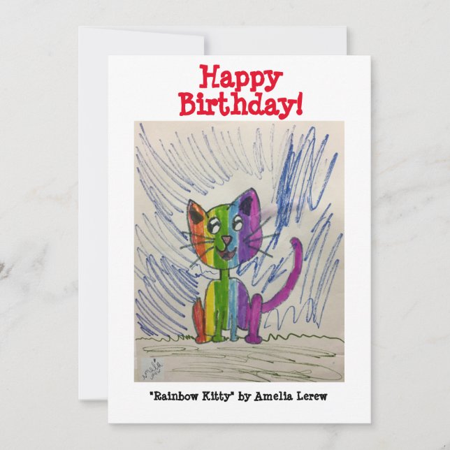 Rainbow Kitty #220101 Karte (Vorderseite)