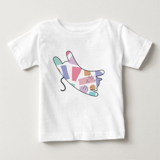 Rainbow Kitty Baby T-shirt (Vorderseite)