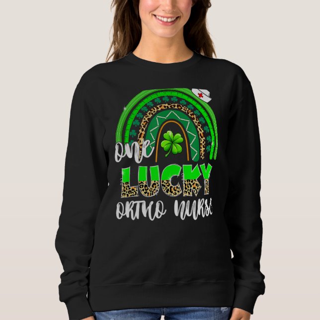 Rainbow Kleeblatt One Lucky Ortho Sweatshirt (Vorderseite)