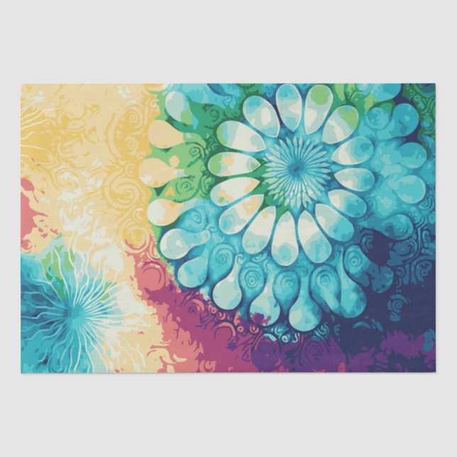 Rainbow-Krawatte-Dye 2 Gewebepapier Seidenpapier (Vorderseite)
