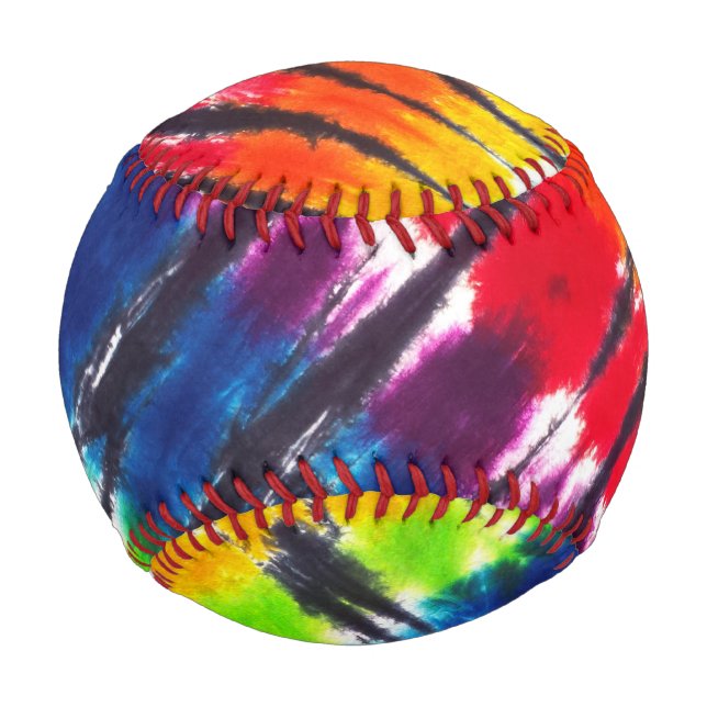 Rainbow-Krawatte-Dye Baseball (Vorderseite)