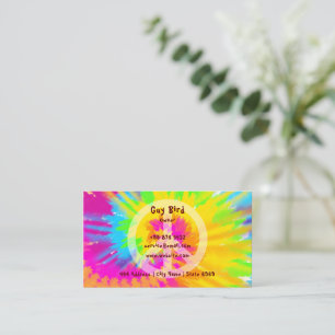 Rainbow Krawatte-Dye Hippie Visitenkarte