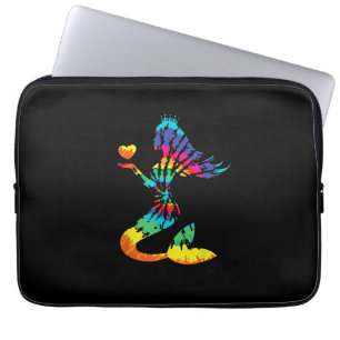 Rainbow Krawatte-Dye Mermaid Shirt in 60er 70er Re Laptopschutzhülle