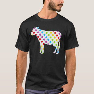 Rainbow Kuh Dots, farbenfrohe Kuh Print for Cow Lo T-Shirt