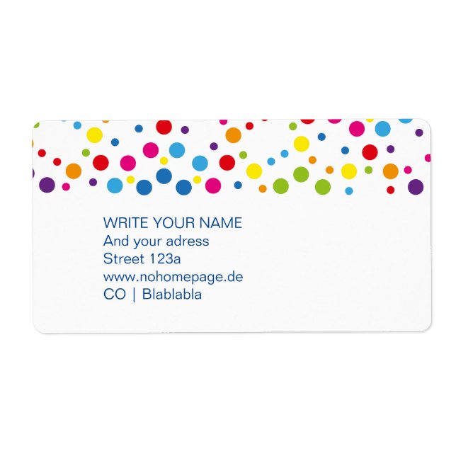 Rainbow Labels (Vorne)