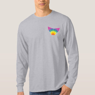 Rainbow Lachs Schwanz mit Logo auf der Rückseite T T-Shirt