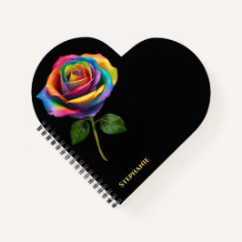 Rainbow Lange Steppe Rose- Notizbuch