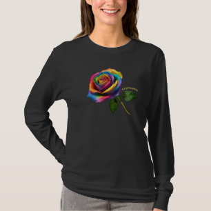 Rainbow Lange Steppe Rose- T-Shirt