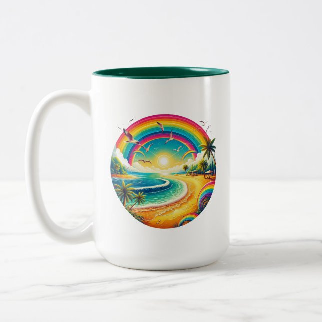 Rainbow Large Zweifarbige Tasse (Links)