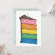 Rainbow Layer Cake Geburtstagsparty Einladung (Vorderseite/Rückseite Beispiel)