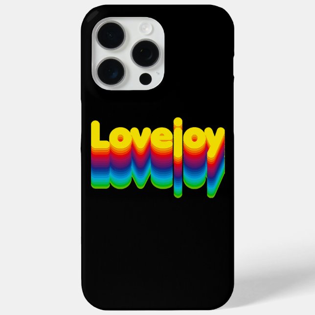 Rainbow Layers Lovejoy Name Label Case-Mate iPhone Hülle (Rückseite)