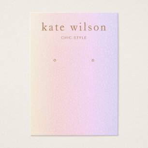 Rainbow Leather (Bild) Earring Display Card