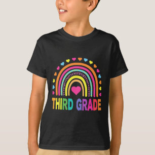 Rainbow-Lehrer der dritten Klasse Kinder bis zum S T-Shirt