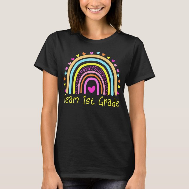 Rainbow-Lehrer der ersten Klasse  T-Shirt (Vorderseite)