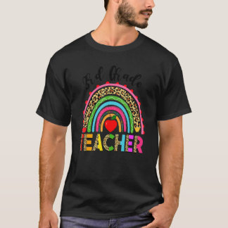 Rainbow Leopard 3. Klasse Lehrerteam Erster Tag T-Shirt