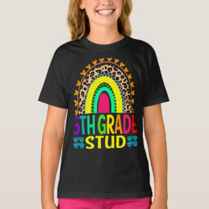 Rainbow Leopard 5. Klasse bis zur Schule T-Shirt
