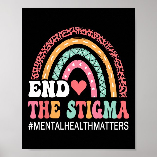 Rainbow Leopard beendet das Stigma-Mental-Health-P Poster (Vorne)