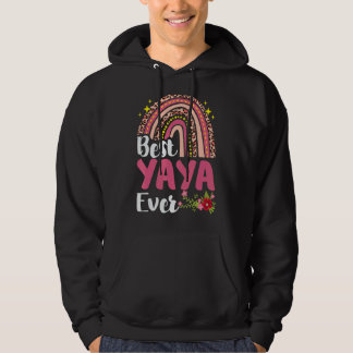 Rainbow Leopard Best Yaya Ever Mother Day Mother Hoodie