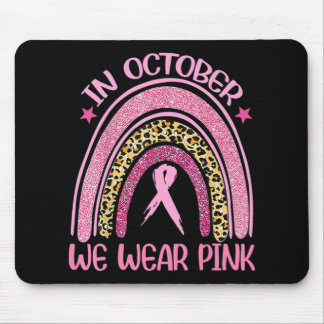 Rainbow Leopard Brustkrebs Bewusstsein Oktober Wir Mousepad