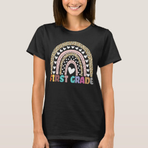 Rainbow Leopard Children Teacher Team T-Shirt
