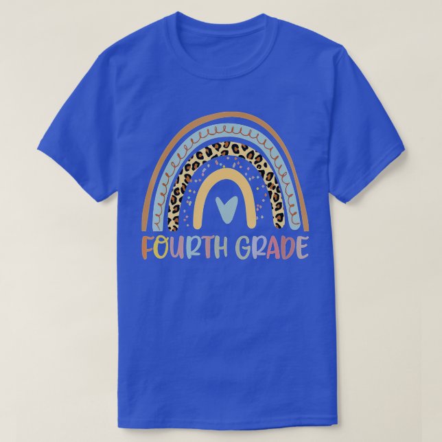 Rainbow Leopard Girls Teacher Team 4t T-Shirt (Design vorne)