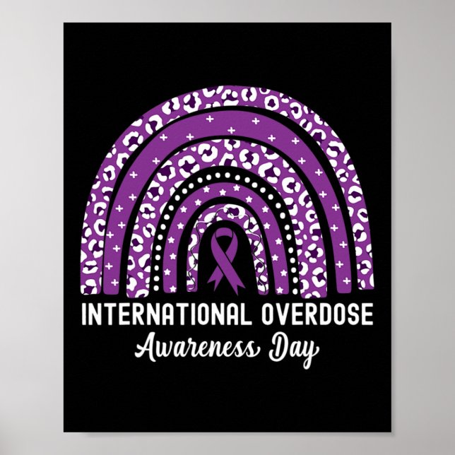 Rainbow Leopard International Overdose Awareness D Poster (Vorne)