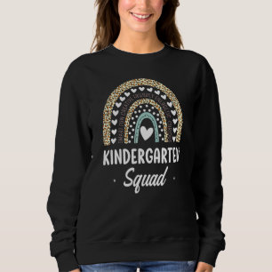 Rainbow Leopard Kindergarten Zurück zur Schule Tea Sweatshirt