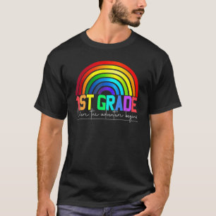 Rainbow Leopard Lehrerteam erster Grad T-Shirt