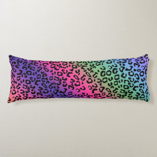 Rainbow Leopard Print - glatte Mischung Seitenschläferkissen
