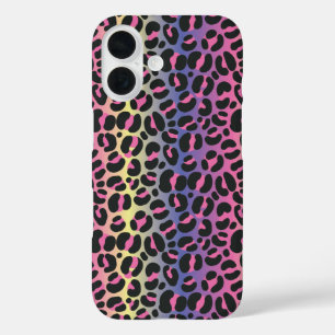 Rainbow Leopard Print iPhone 16 Hülle