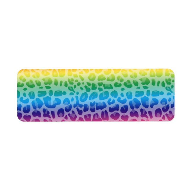 Rainbow-Leopard-Printmuster (Vorne)