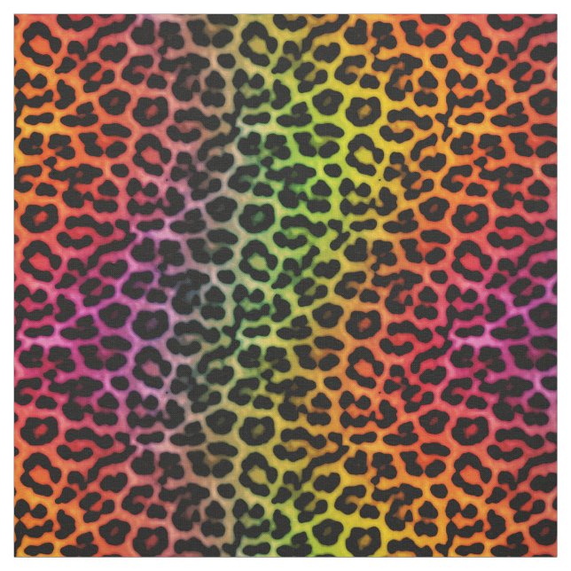 Rainbow Leopard Spots Druckmuster Stoff (Muster)