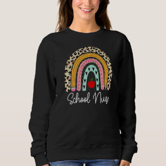 Rainbow Leopard von der Schule zurück zur Schule Sweatshirt