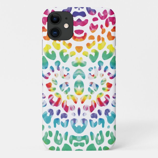 Rainbow-Leoparden Case-Mate iPhone Hülle (Rückseite)