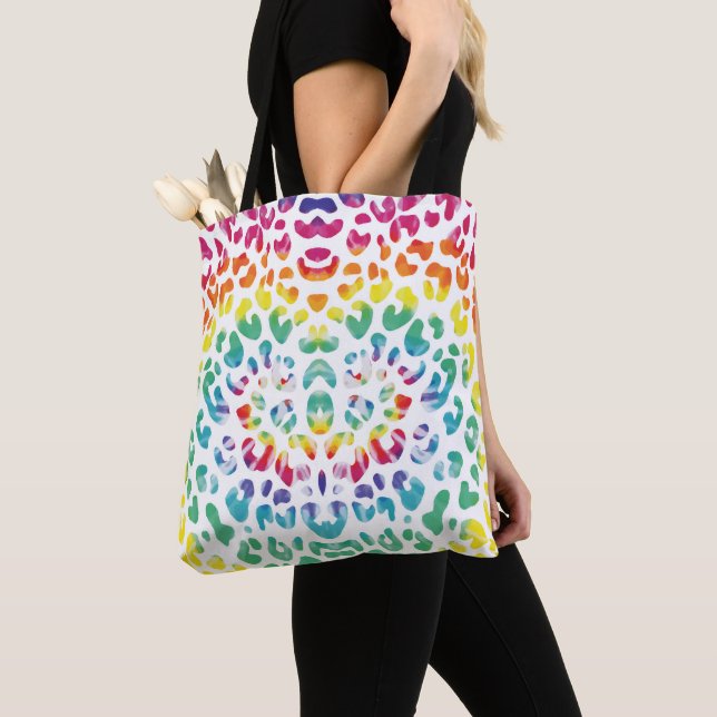 Rainbow-Leoparden Tasche (Von Nahem)