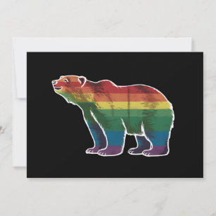 Rainbow Lesbian LGBT Gay Pride Einladung