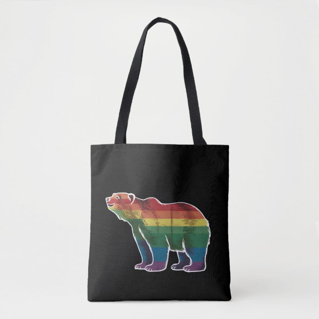 Rainbow Lesbian LGBT Gay Pride Tasche (Vorderseite)