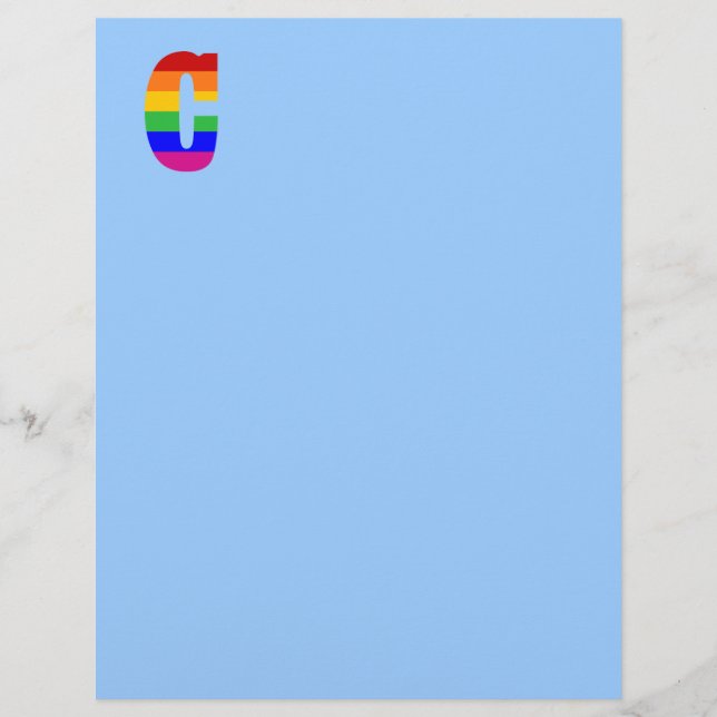 Rainbow Letter C (Vorderseite)
